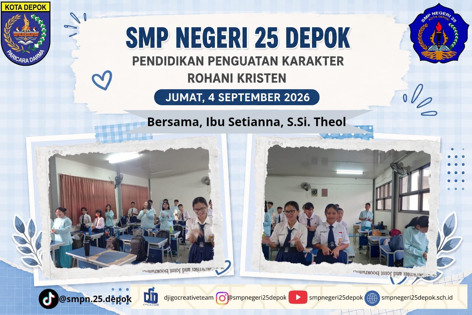 PENDIDIKAN PENGUATAN KARAKTER – ROHANI KRISTEN