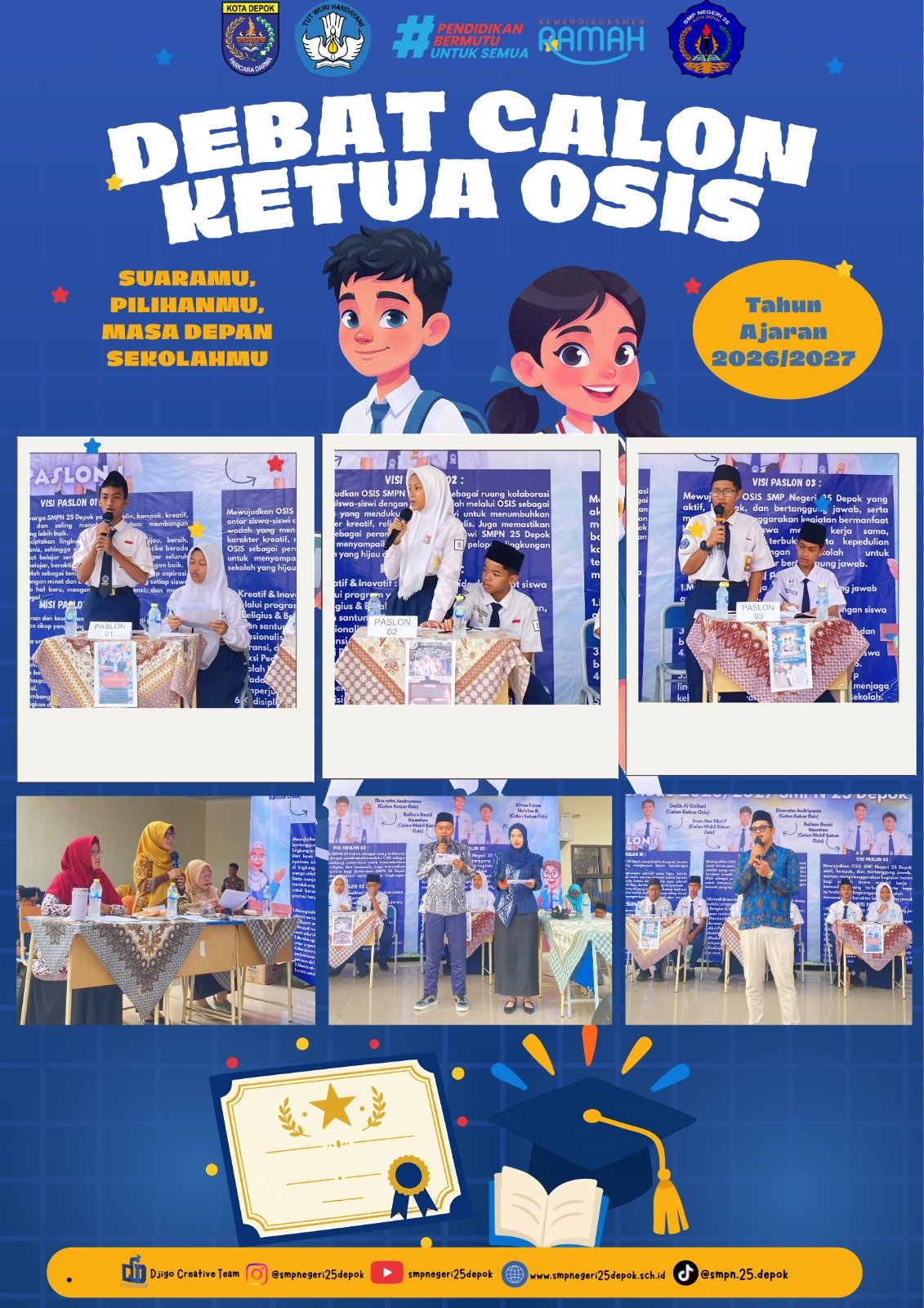 Debat Calon Ketua dan Wakil Ketua OSIS TP. 2026/2027